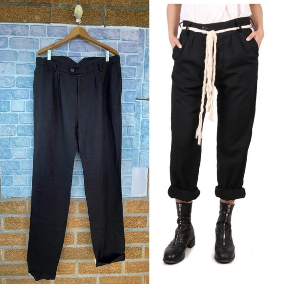 Elena Dawson linen trousers pants size large - Picture 1 of 16